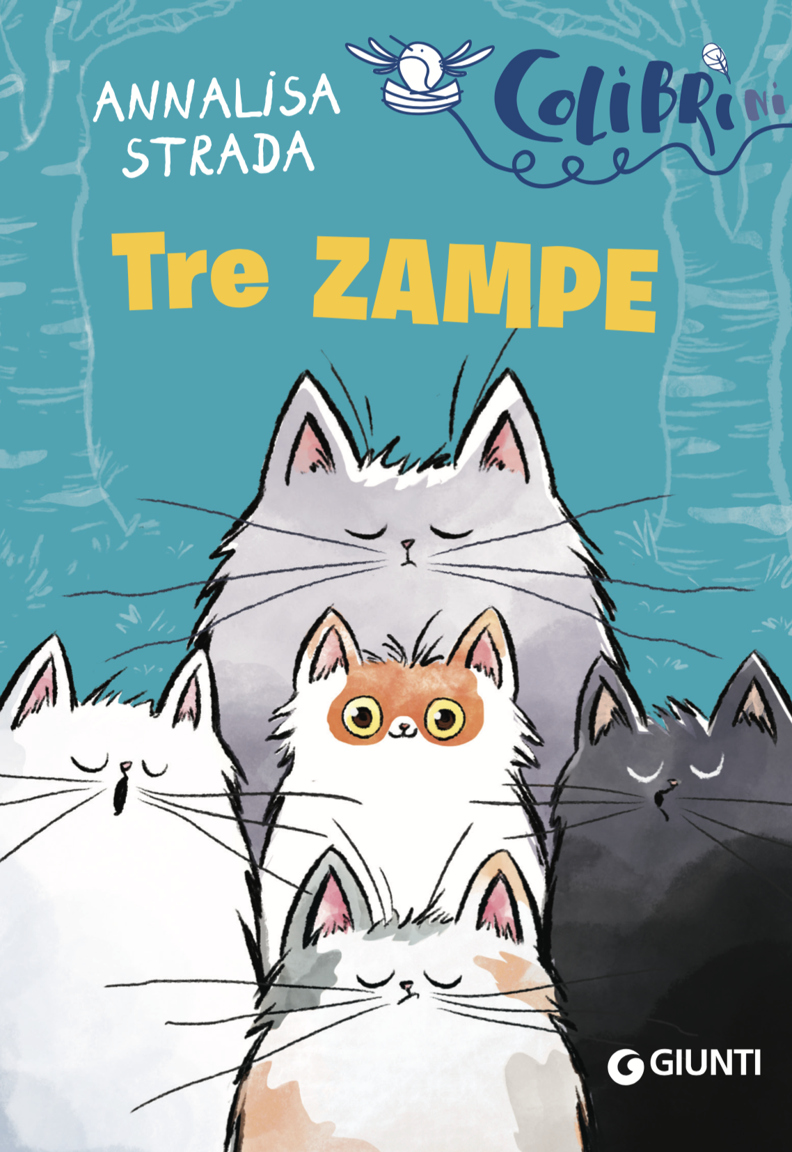 La copertina del libro "Tre zampe"